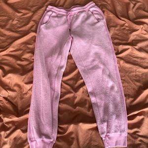Cozy pink American eagle joggers